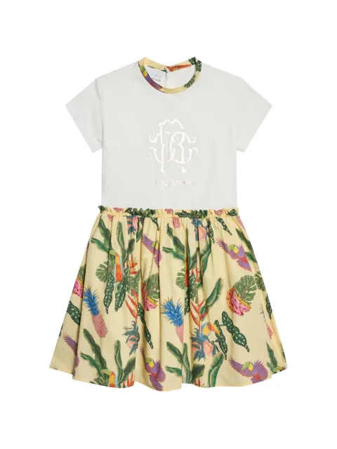 Roberto Cavalli Junior tropical-print casual dress