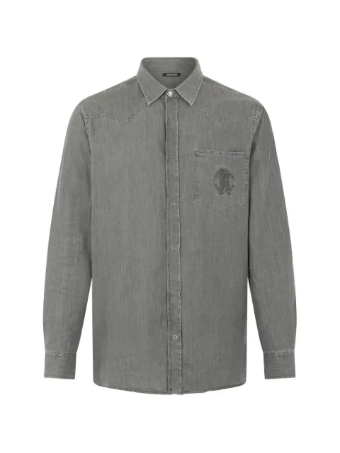 Roberto Cavalli logo-embroidered shirt