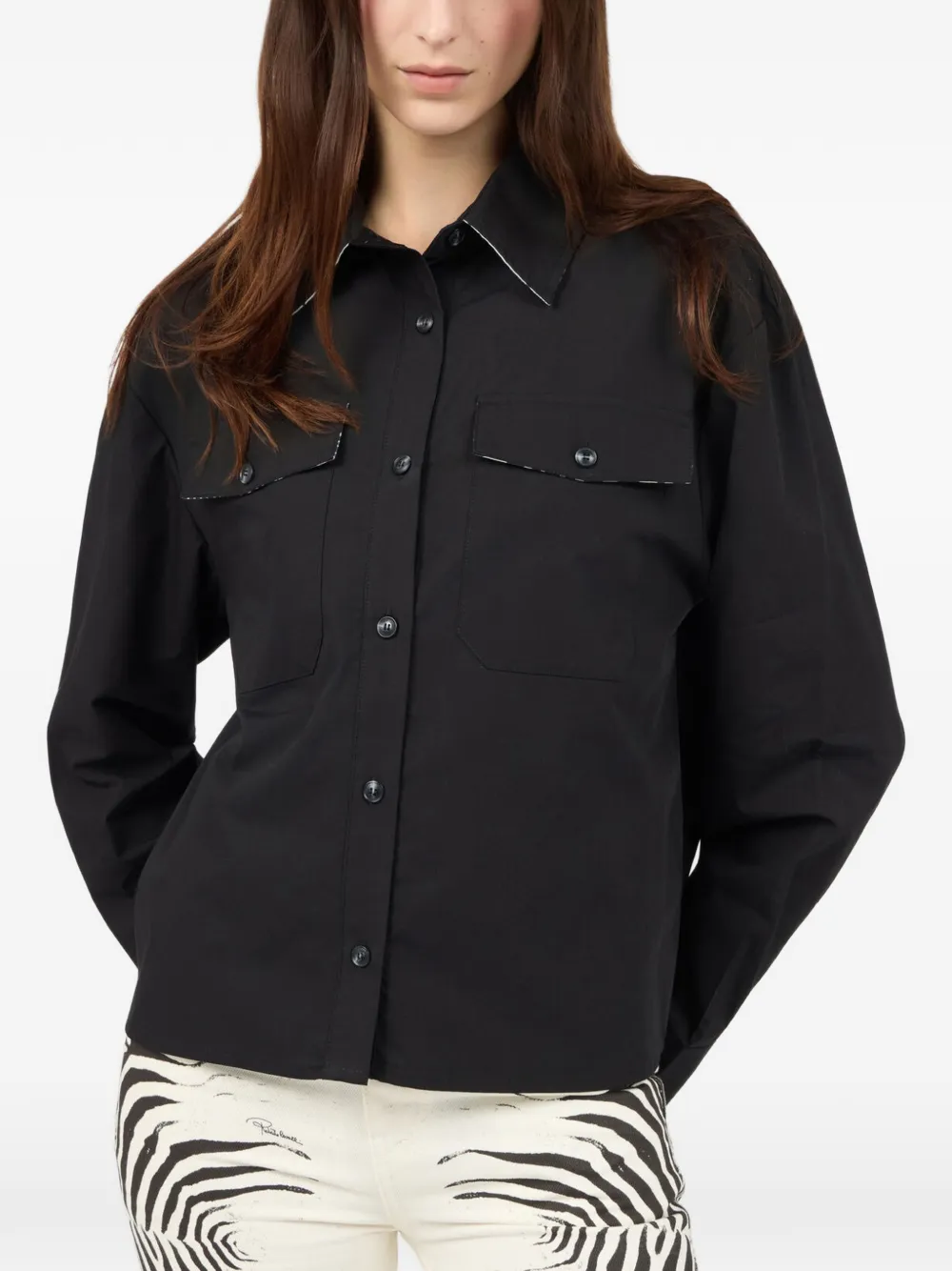 Roberto Cavalli Button-up overhemd Zwart