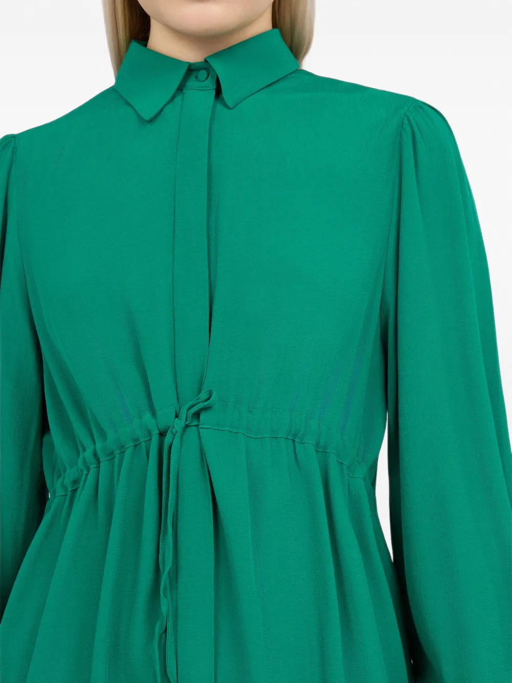 Roberto Cavalli Mini-jurk met ruches Groen