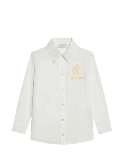 Roberto Cavalli Junior logo-embroidered shirt
