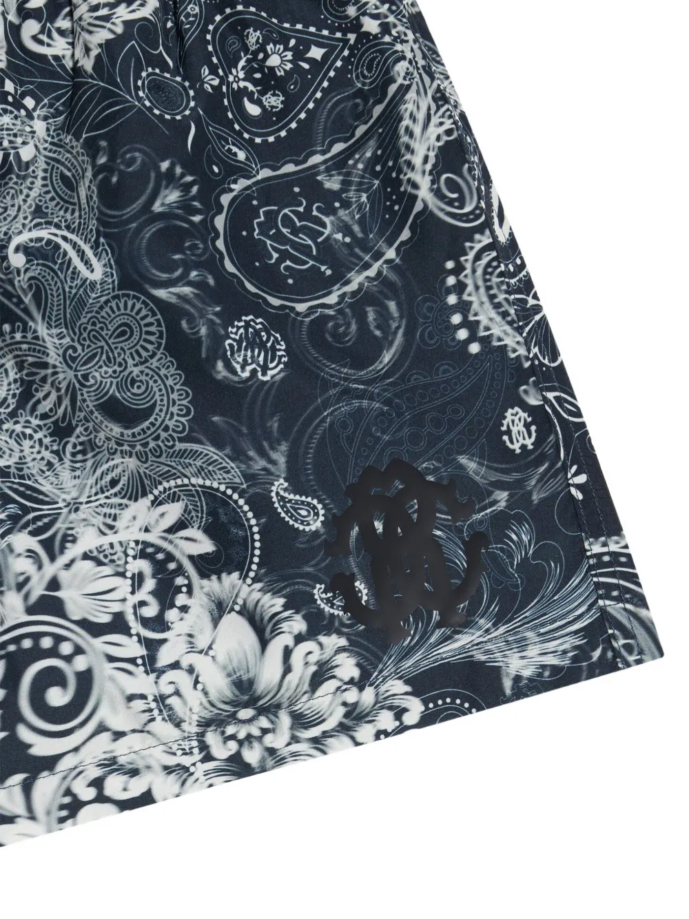 Roberto Cavalli Junior Zwembroek met paisley-print Zwart