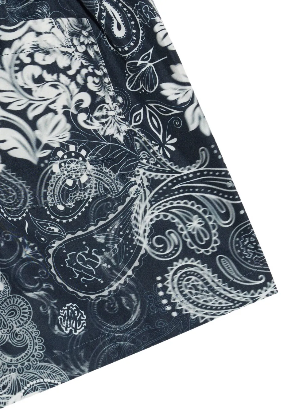 Roberto Cavalli Junior Zwembroek met paisley-print Zwart
