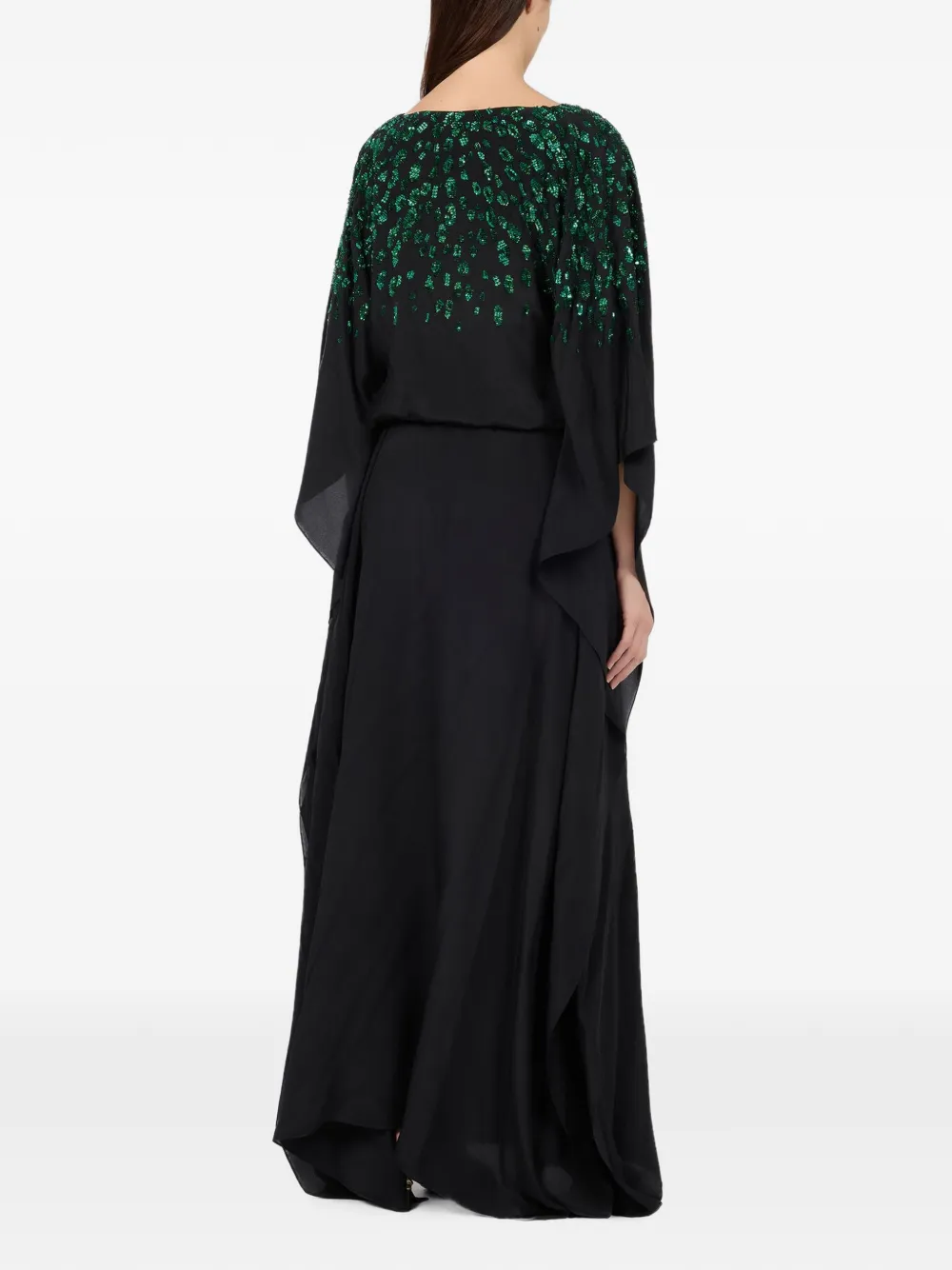 Roberto Cavalli Maxi-jurk met pailletten Zwart