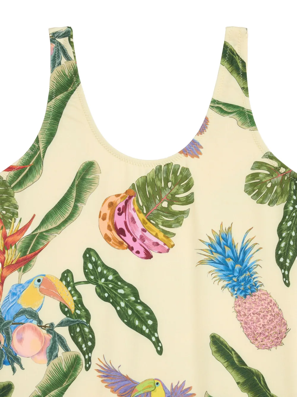 Roberto Cavalli Junior Badpak met tropische print Geel
