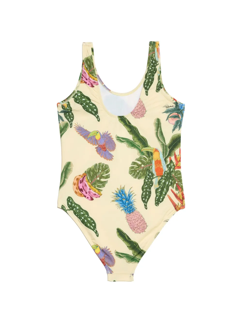 Roberto Cavalli Junior Badpak met tropische print Geel