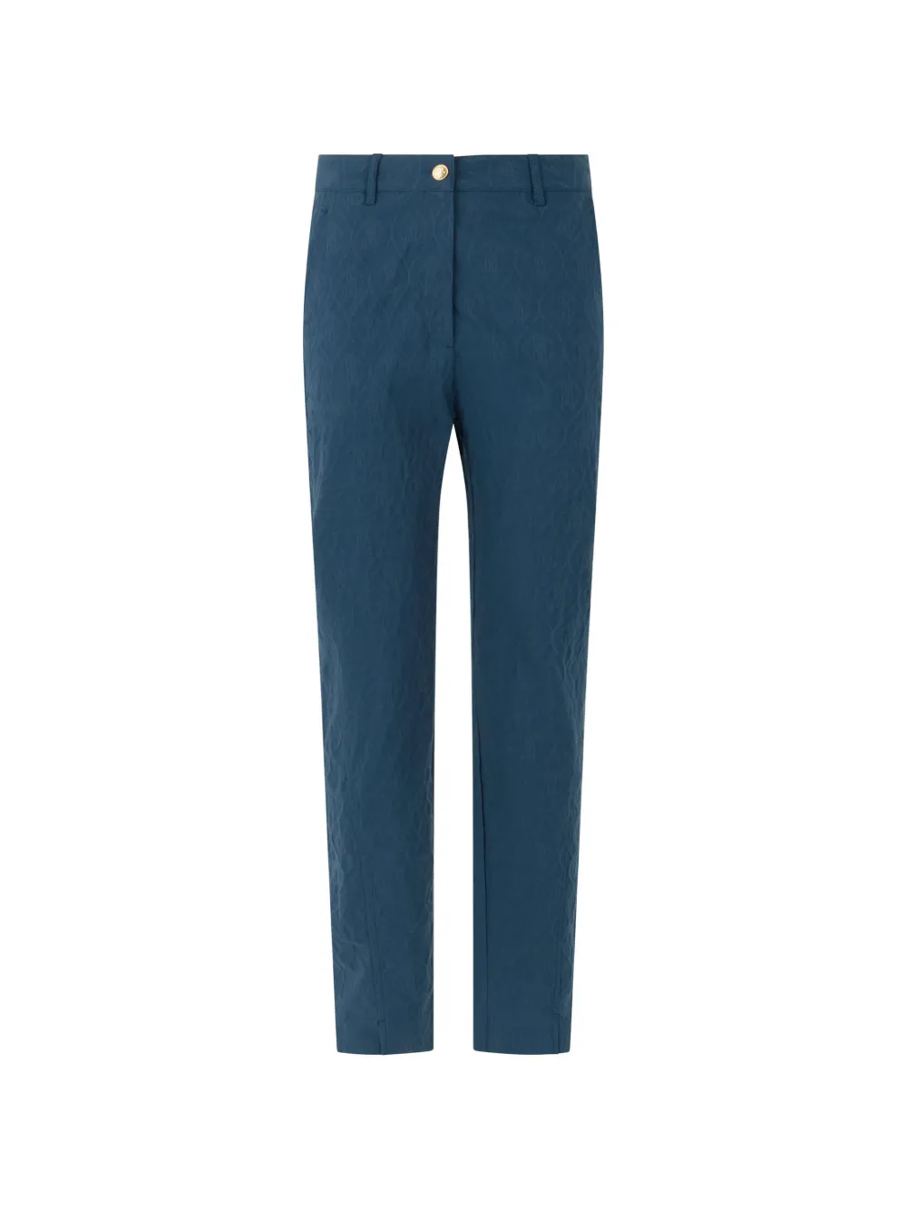 Roberto Cavalli monogram-jacquard tapered trousers - Blu