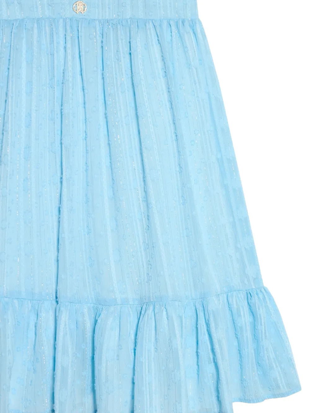 Roberto Cavalli Junior Jurk met ruches Blauw