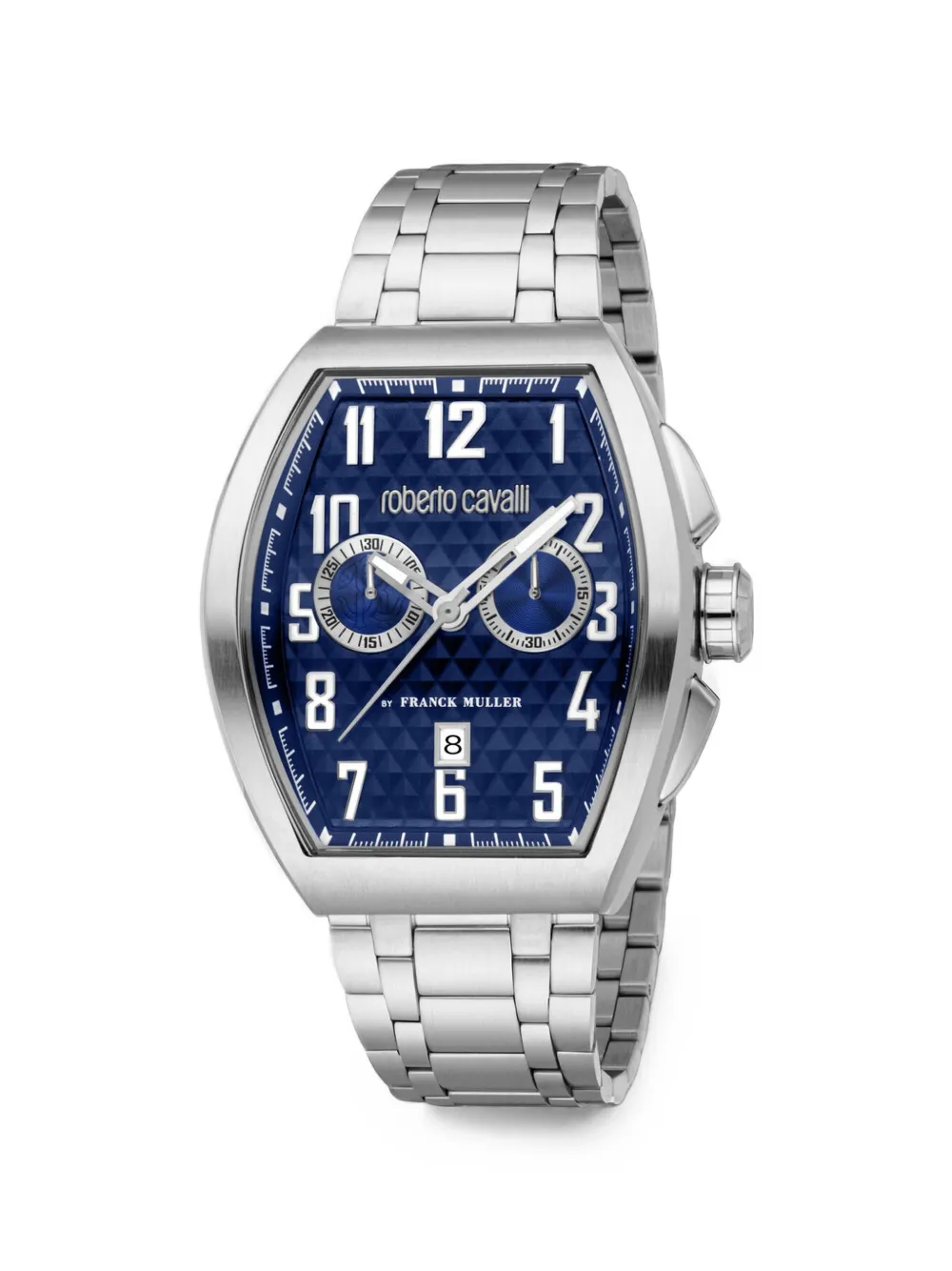 Roberto Cavalli tonneau-case chronograph 43mm watch - Blu