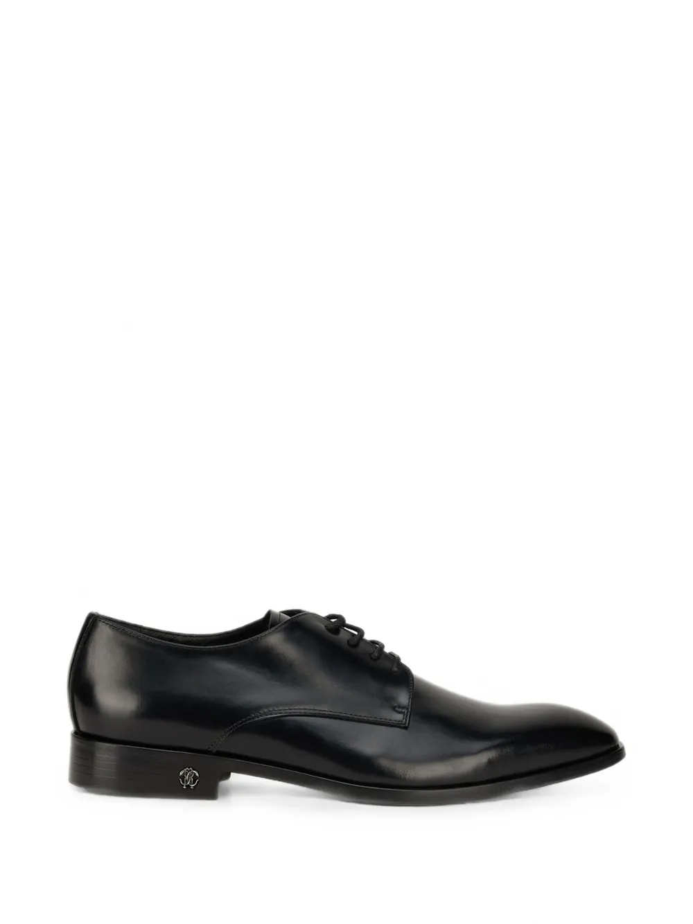 Roberto Cavalli logo-plaque leather Derby shoes - Noir Roberto Cavalli logo-plaque leather Derby shoes - Noir