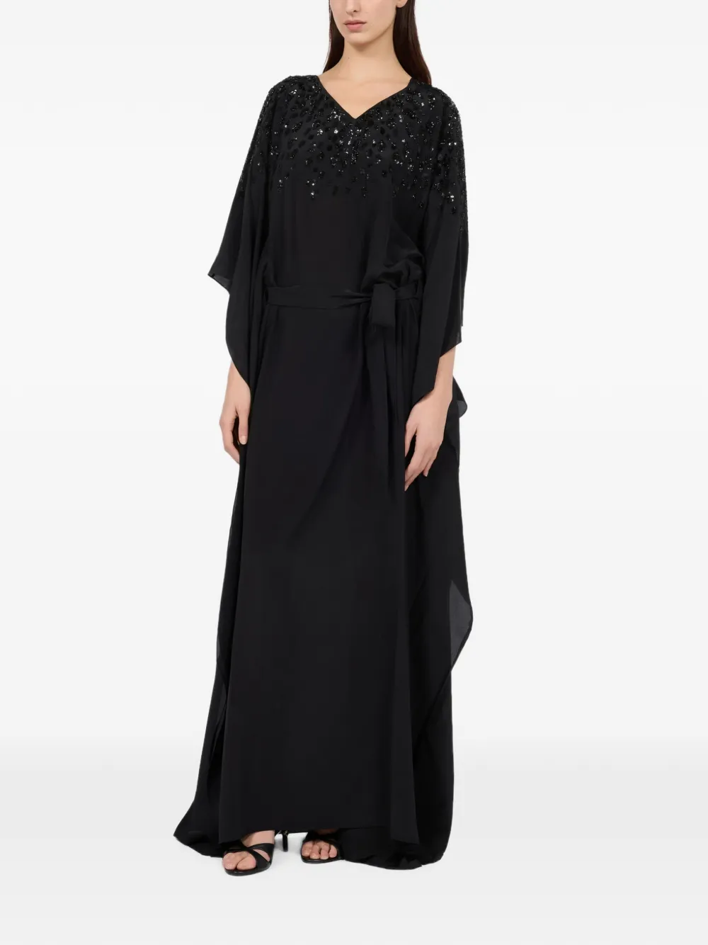 Roberto Cavalli Maxi-jurk met pailletten Zwart