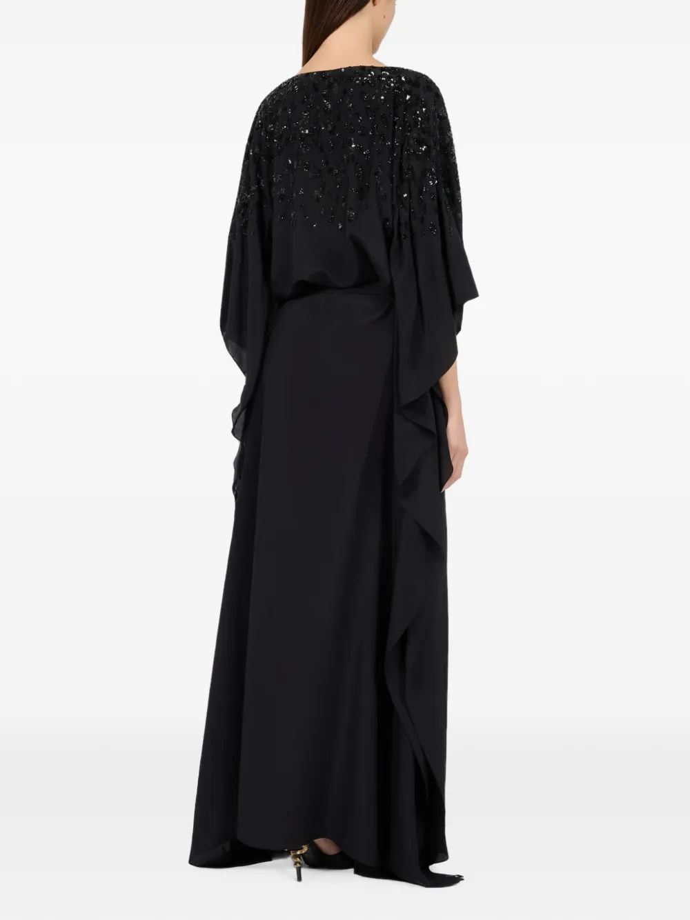 Roberto Cavalli Maxi-jurk met pailletten Zwart