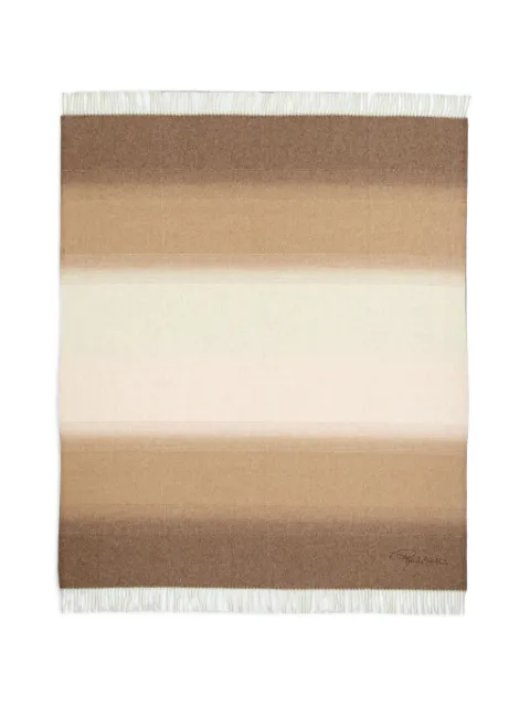 Roberto Cavalli Home gradient-effect fringed blanket