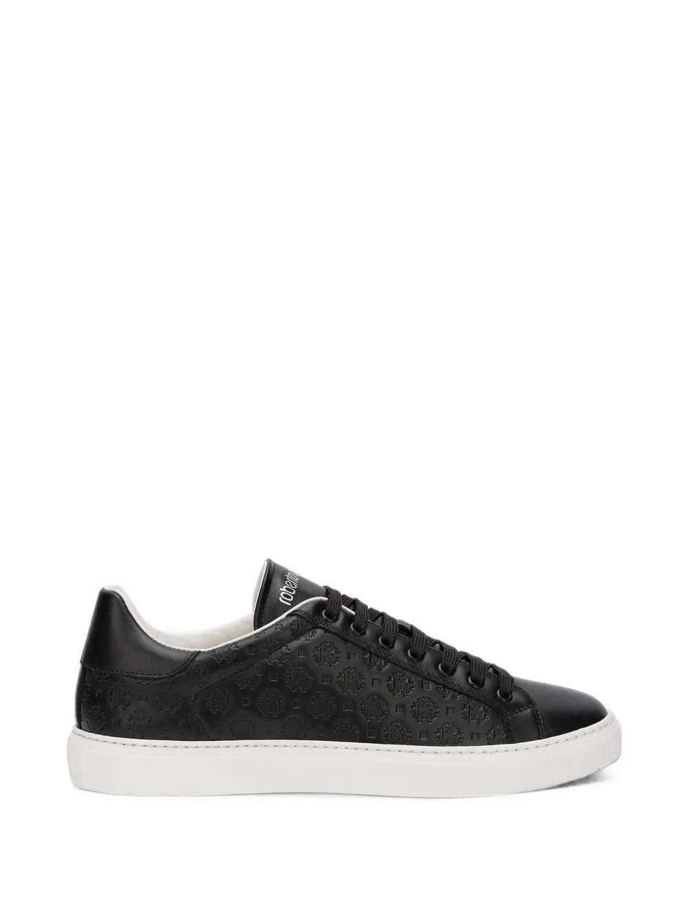 Roberto Cavalli monogram-embossed low-top sneakers - Noir Roberto Cavalli monogram-embossed low-top sneakers - Noir