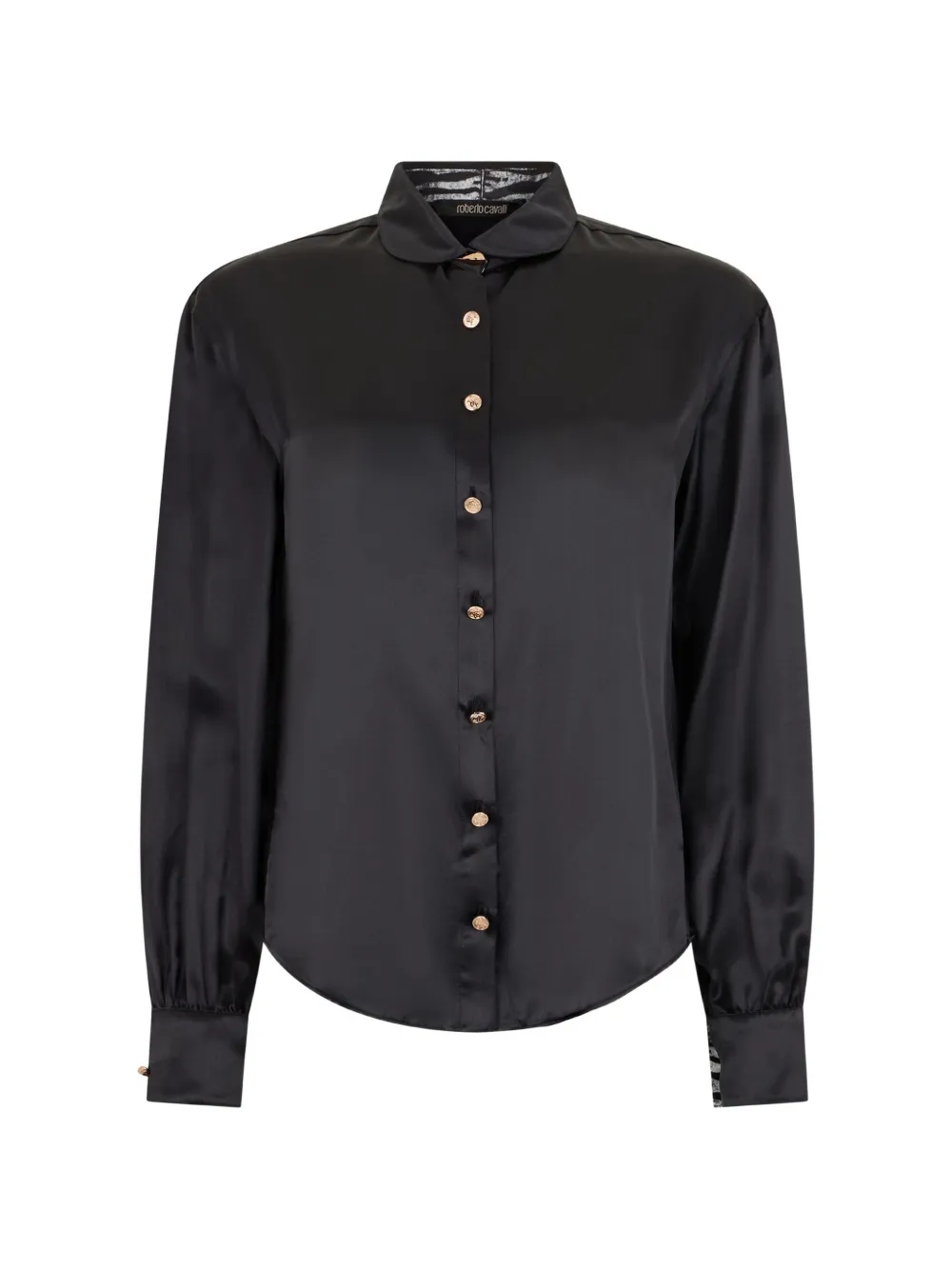 Roberto Cavalli silk button-down shirt - Noir