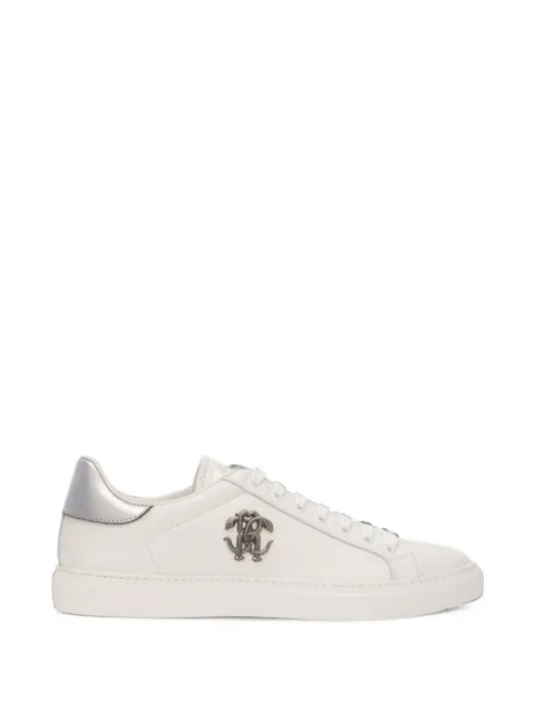 Roberto Cavalli monogram-plaque low-top sneakers