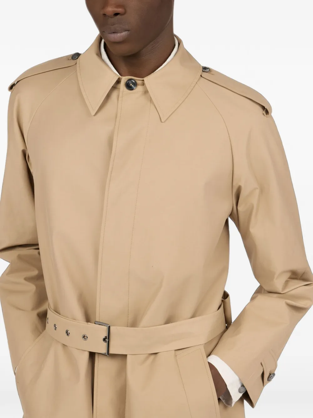 Roberto Cavalli Trenchcoat met ceintuur Beige
