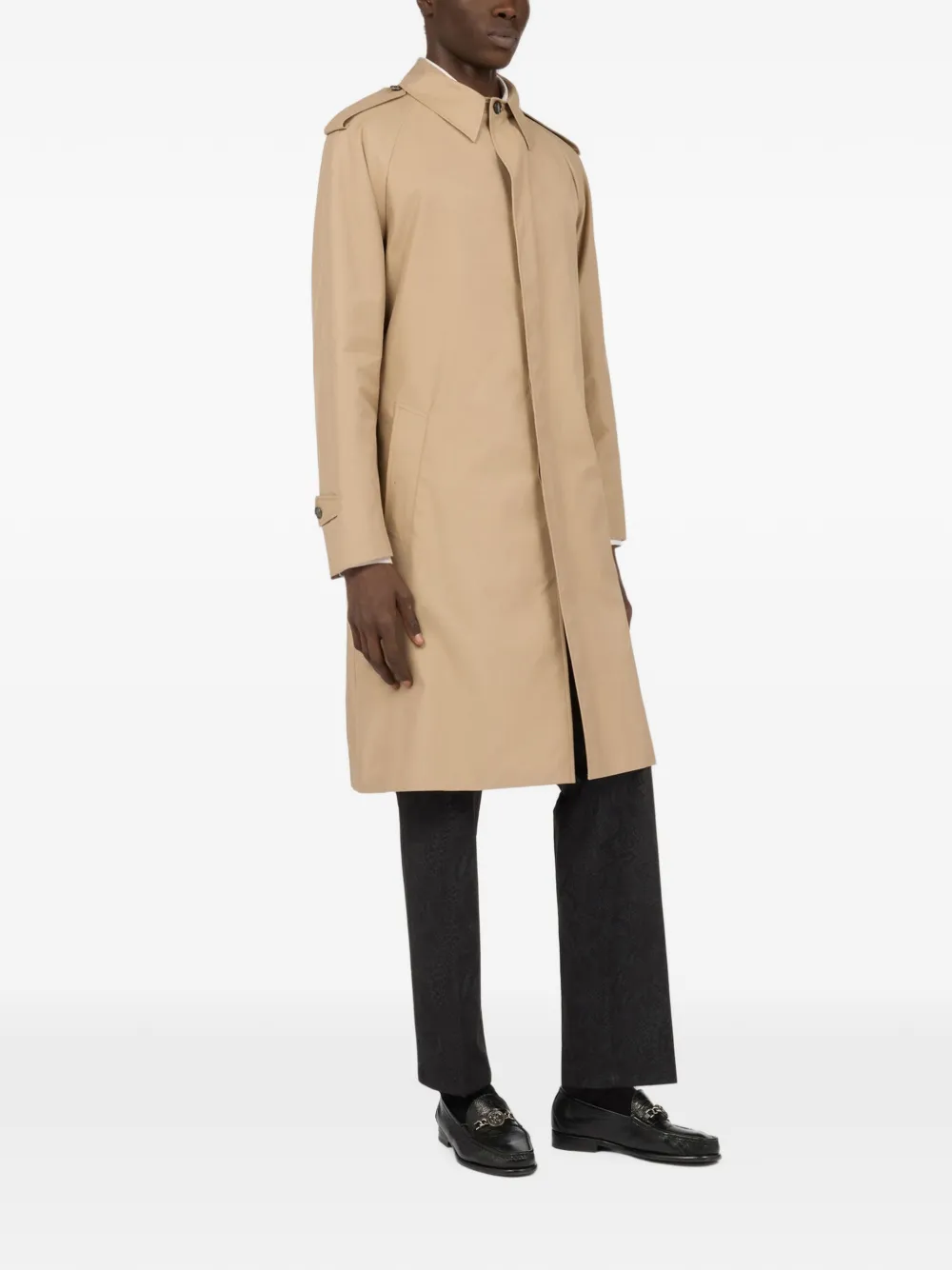 Roberto Cavalli Trenchcoat met ceintuur Beige
