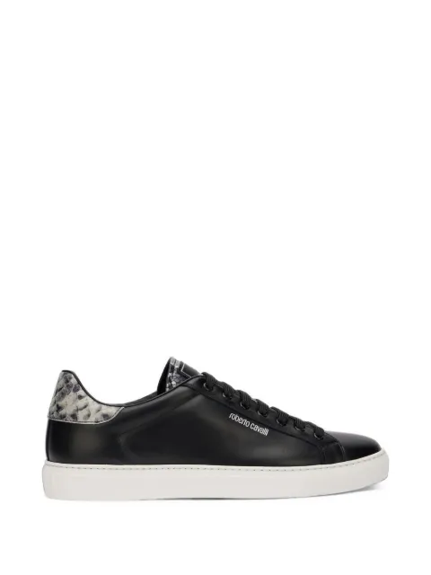 Roberto Cavalli snakeskin-effect low-top sneakers