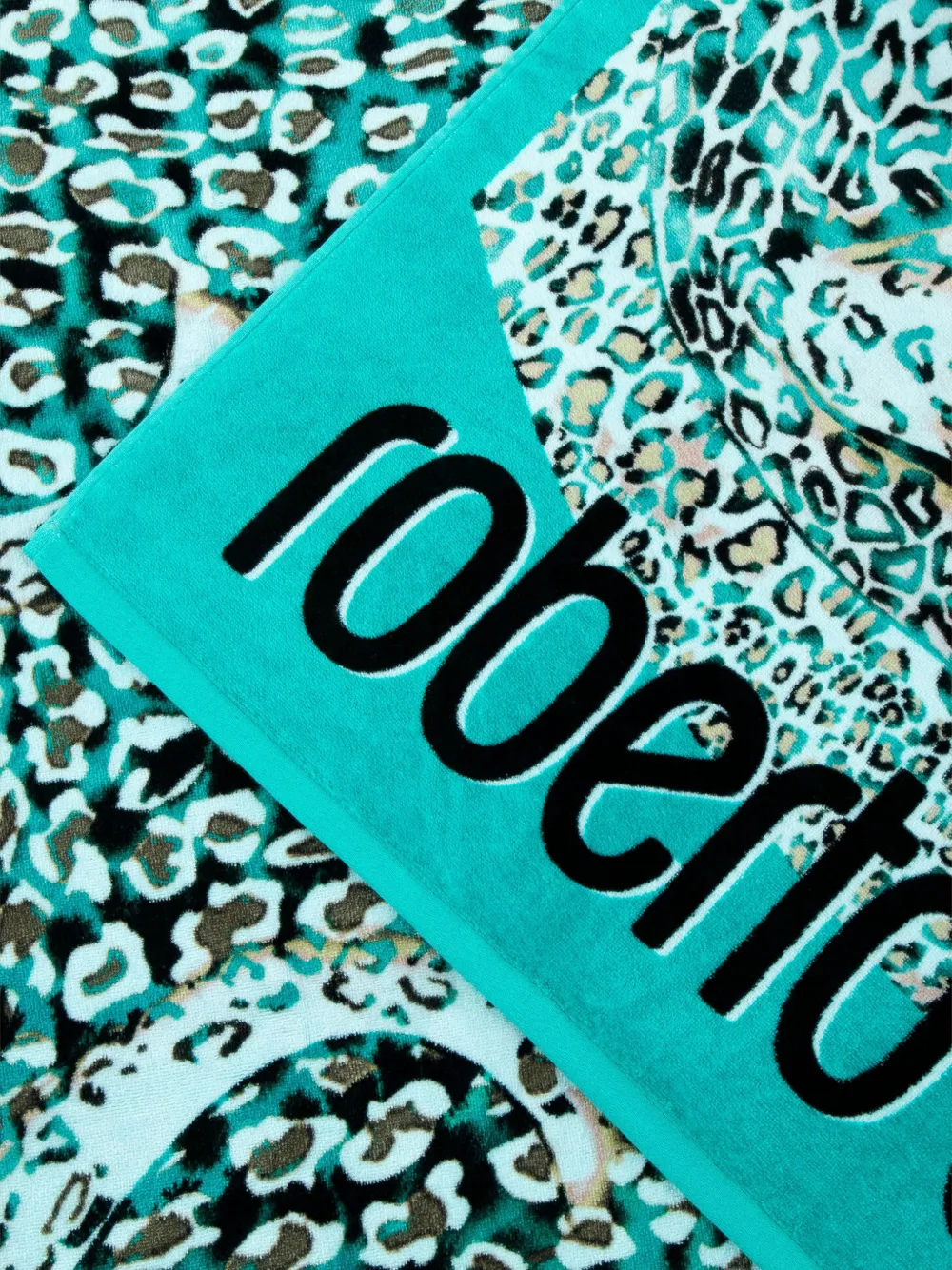 Roberto Cavalli Home Strandlaken met luipaardprint Blauw