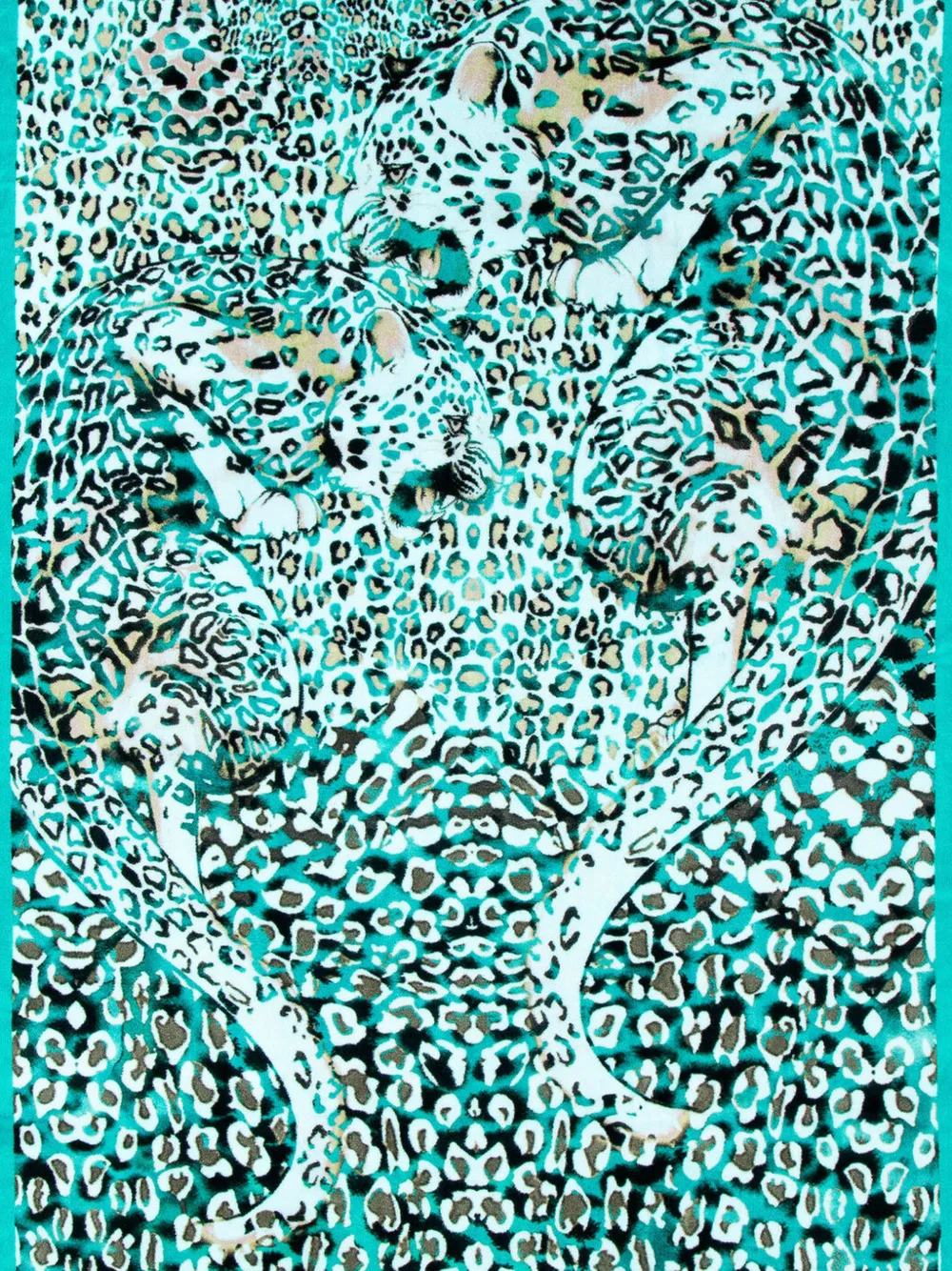 Roberto Cavalli Home Strandlaken met luipaardprint Blauw