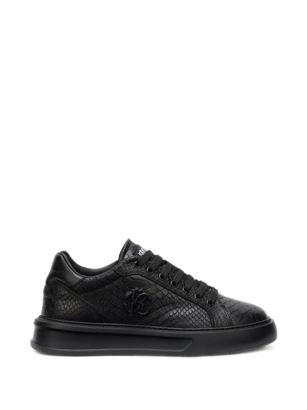 Roberto Cavalli snakeskin-effect low-top sneakers - Noir Roberto Cavalli snakeskin-effect low-top sneakers - Noir
