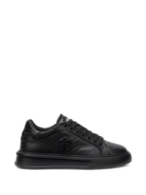 Roberto Cavalli snakeskin-effect low-top sneakers