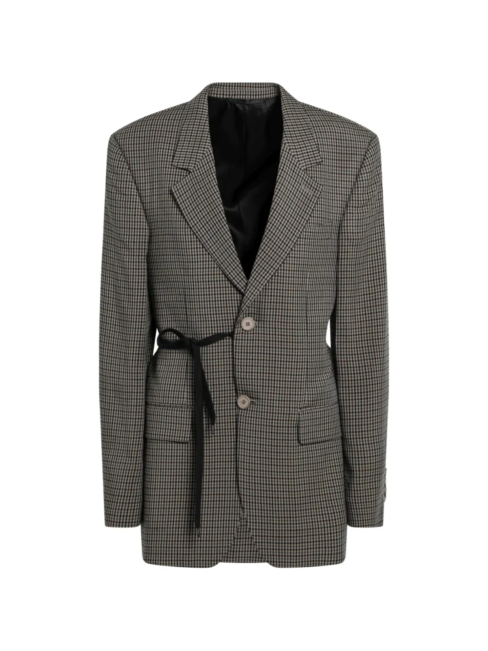 Balenciaga check-pattern blazer - Grigio