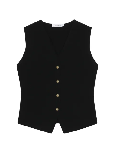 Max Mara chaleco tejido con botones