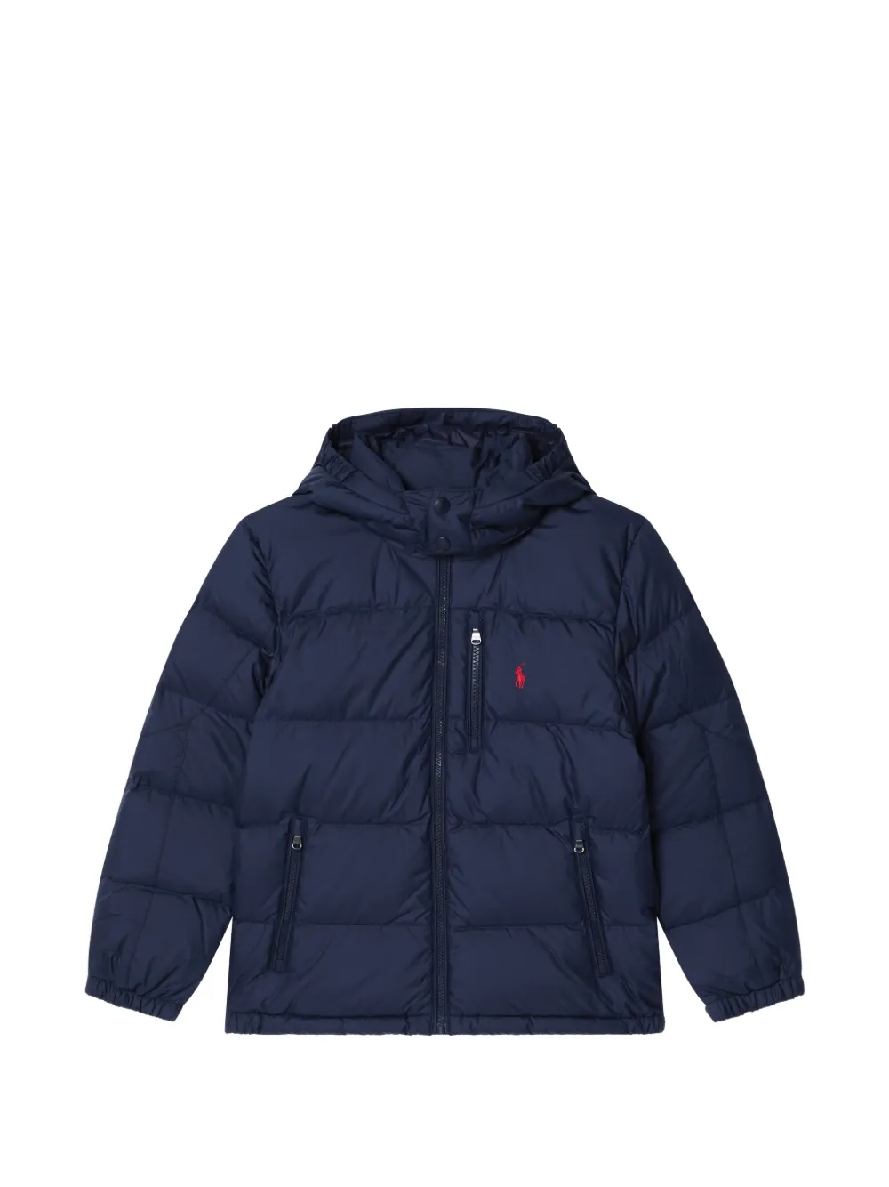 POLO RALPH LAUREN KIDS hooded quilted jacket - Blu