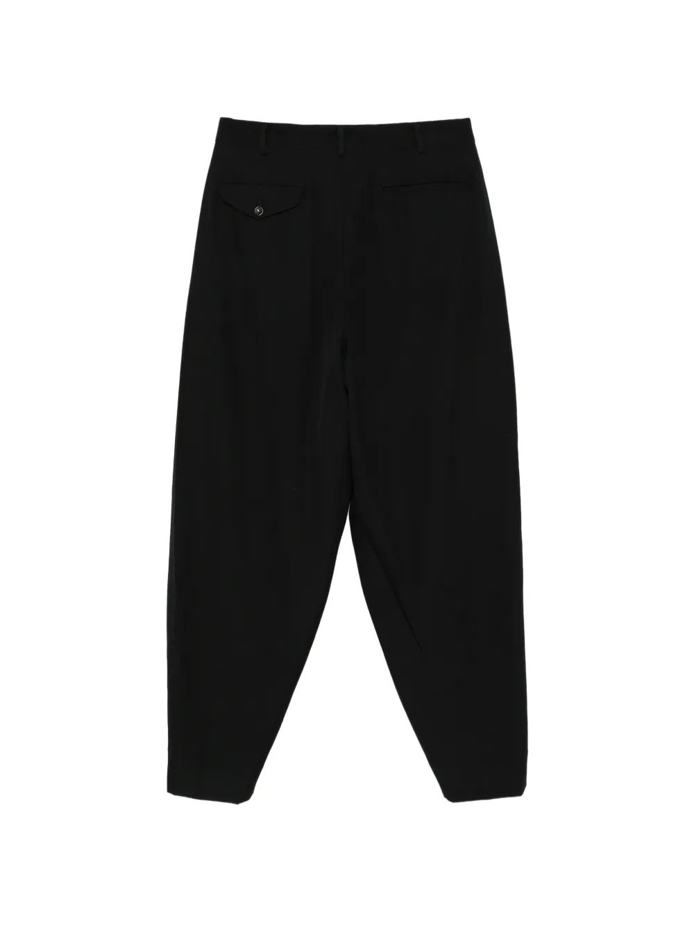 Comme des Garçons Homme Plus belt-loop pleated trousers Zwart