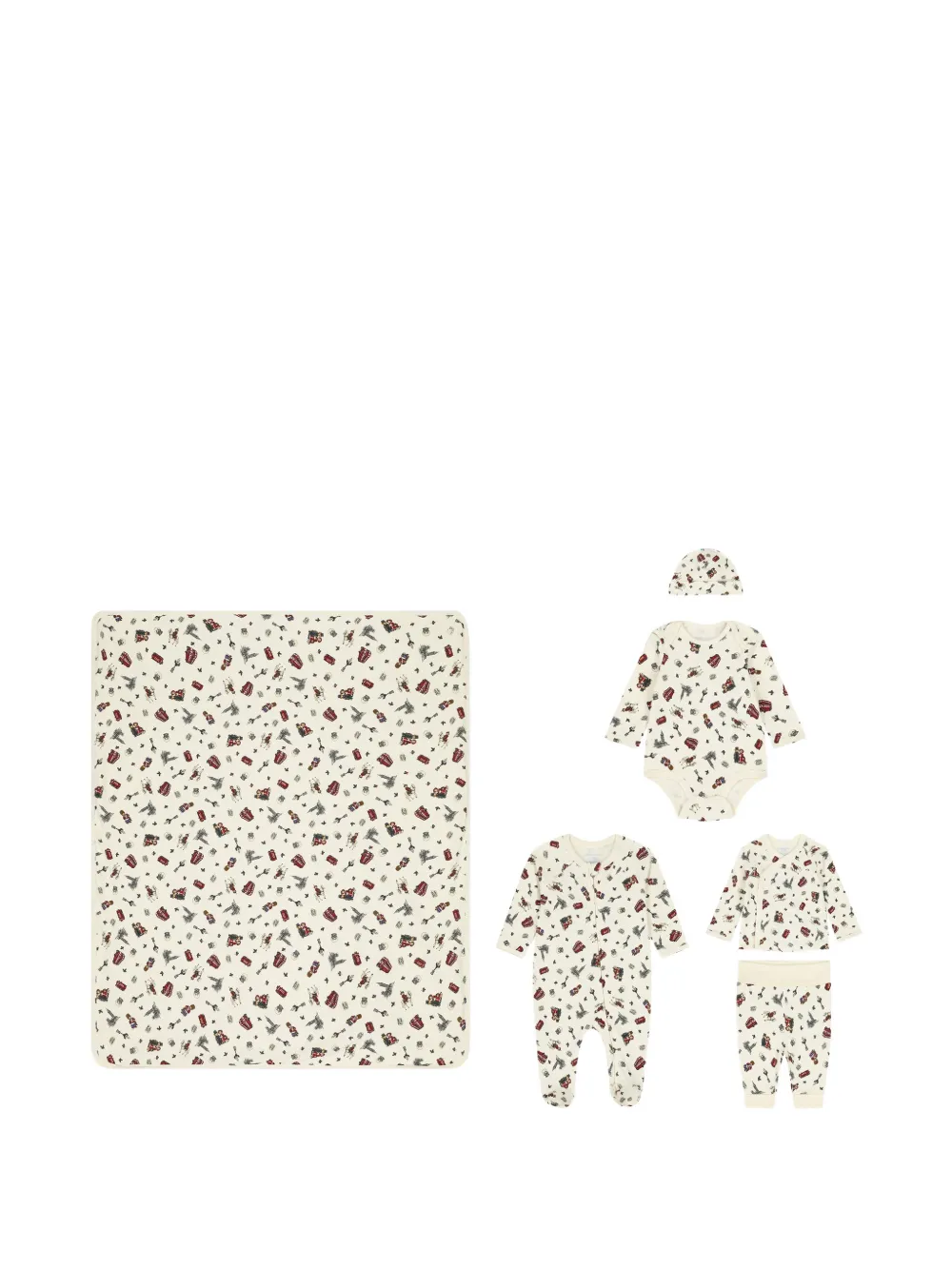 POLO RALPH LAUREN KIDS coffret cadeau Polo Bear 6 pièces en coton - Tons neutres POLO RALPH LAUREN KIDS coffret cadeau Polo Bear 6 pièces en coton - Tons neutres