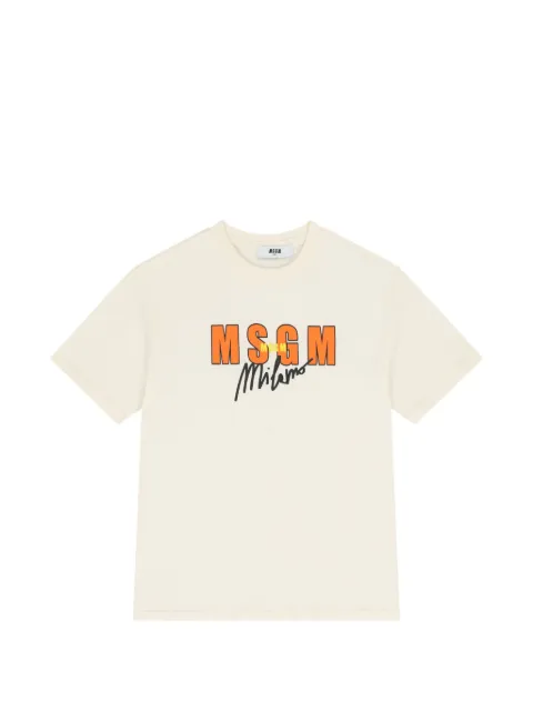 MSGM Kids logo-print T-shirt