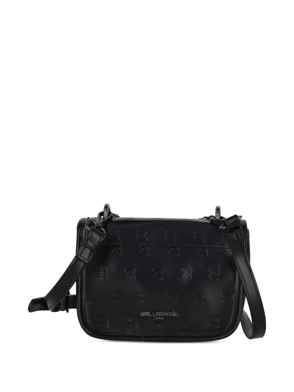 Karl Lagerfeld Kids Mini Me schoudertas met monogram-reliëf Zwart
