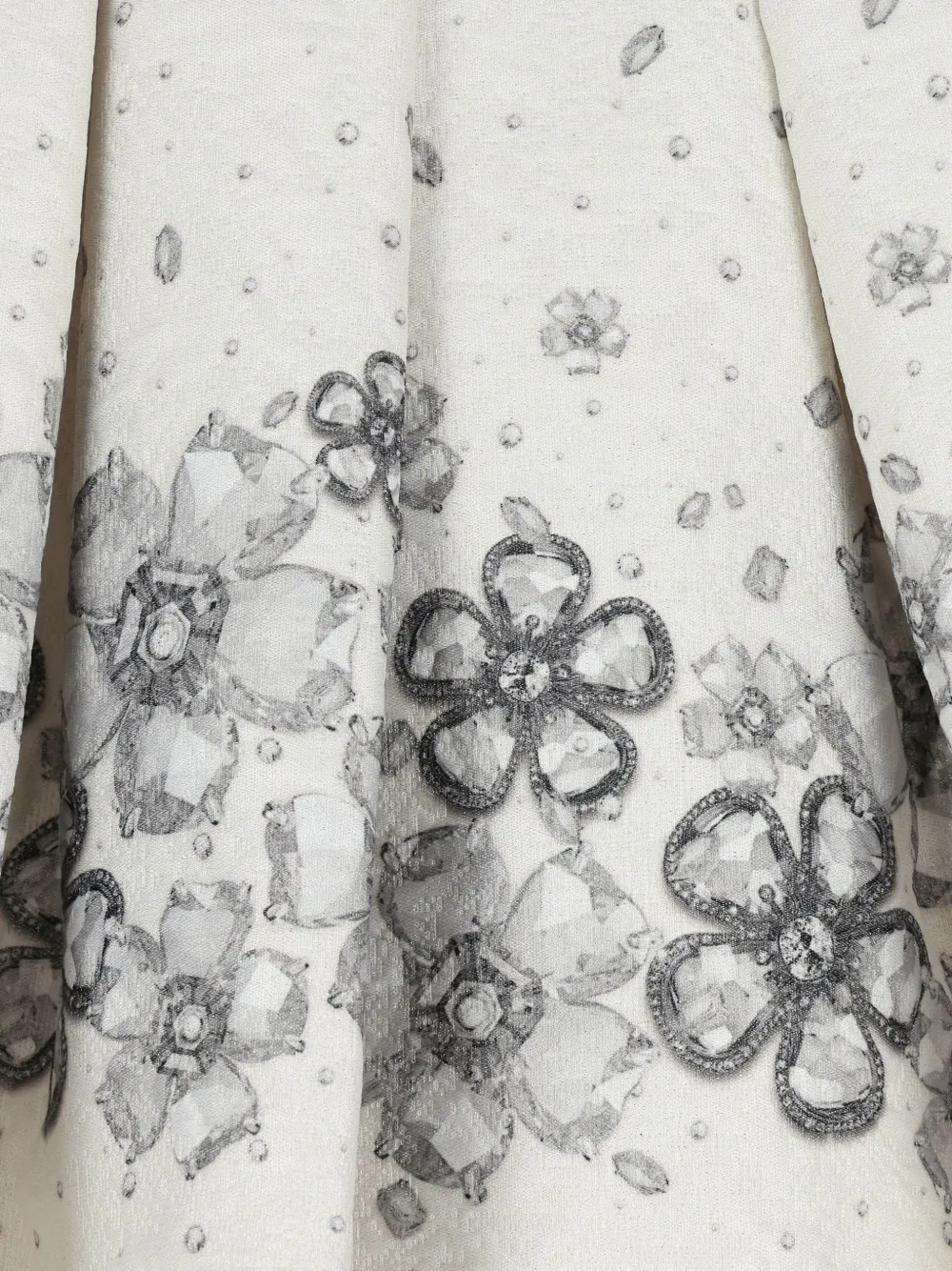Monnalisa floral-print belted dress Beige