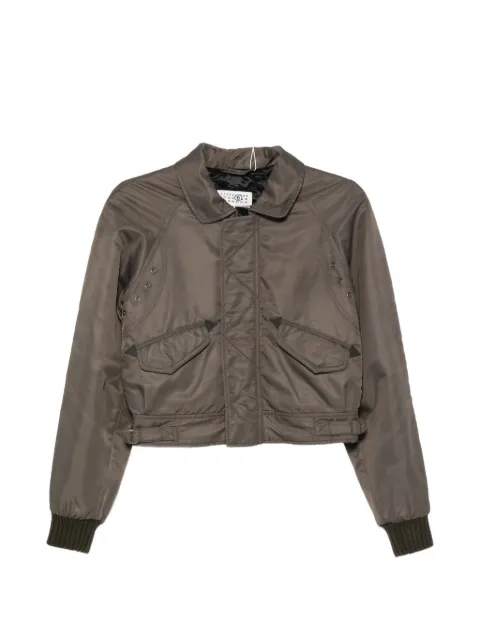 MM6 Maison Margiela cropped zip-up jacket