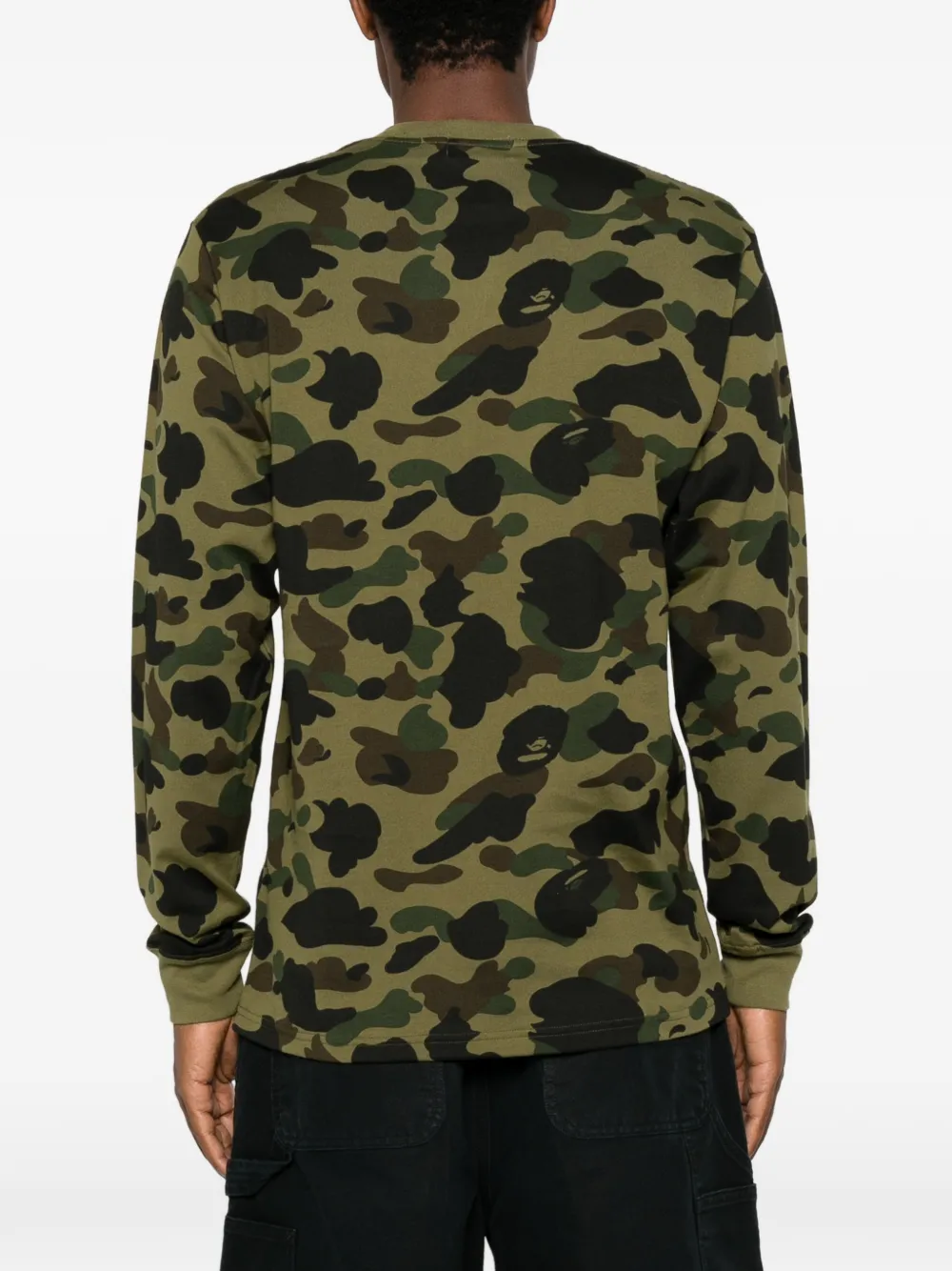A BATHING APE 1st Camo Ape Head T-shirt Groen