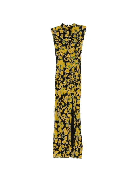DVF Diane von Furstenberg Vestido midi Apollo franzido floral