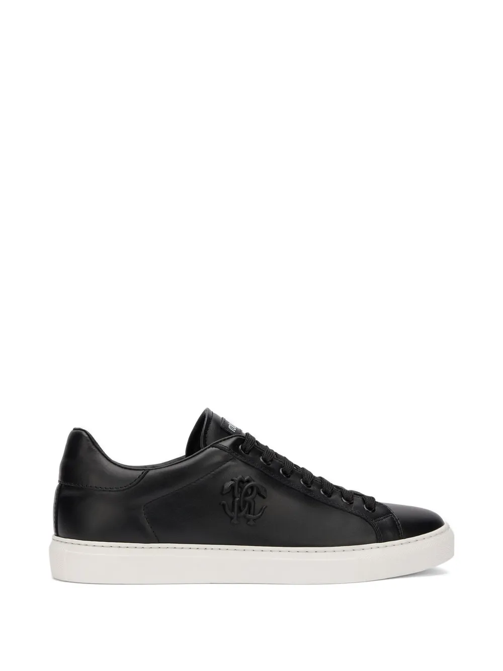 Roberto Cavalli leather sneakers - Schwarz
