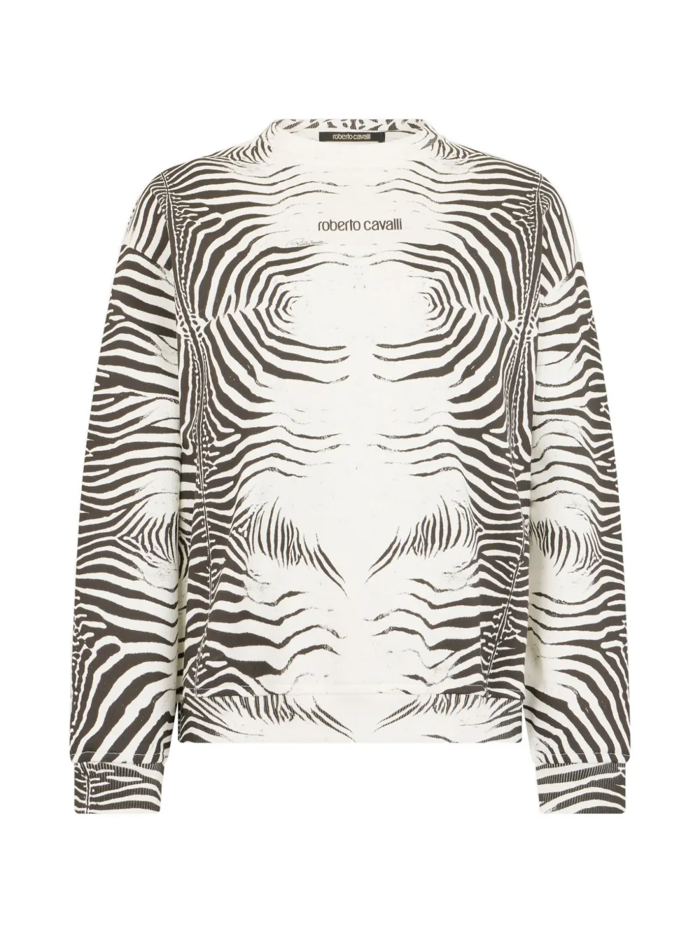 Roberto Cavalli zebra-print sweatshirt - Blanc Roberto Cavalli zebra-print sweatshirt - Blanc