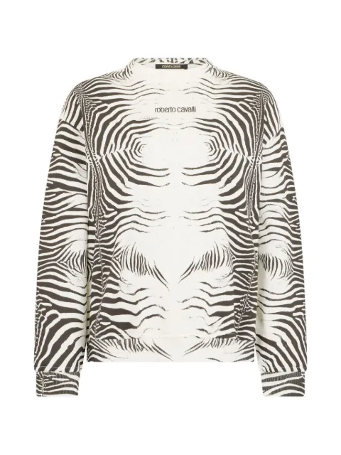 Roberto Cavalli zebra-print sweatshirt