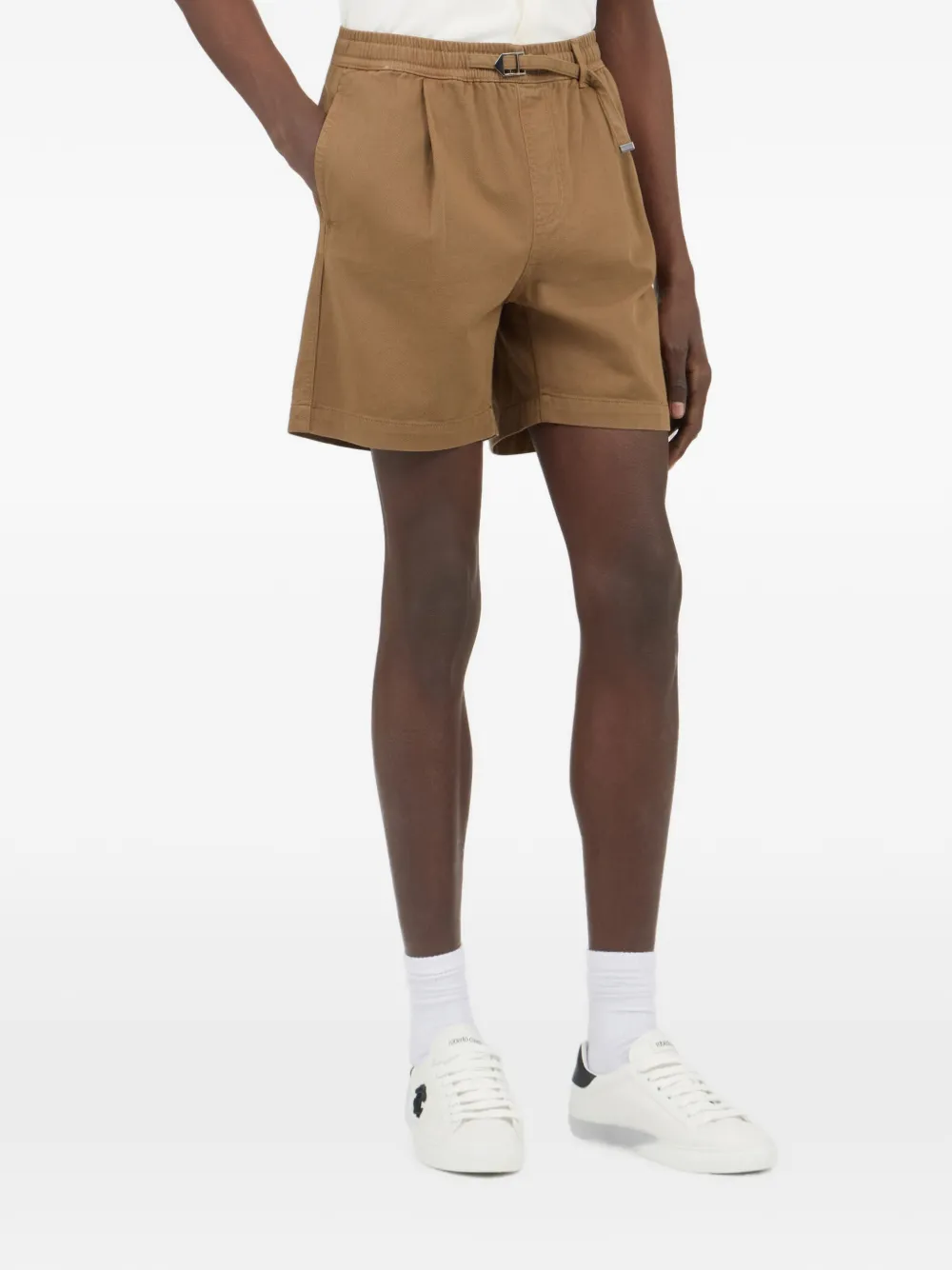 Roberto Cavalli Geplooide shorts Bruin
