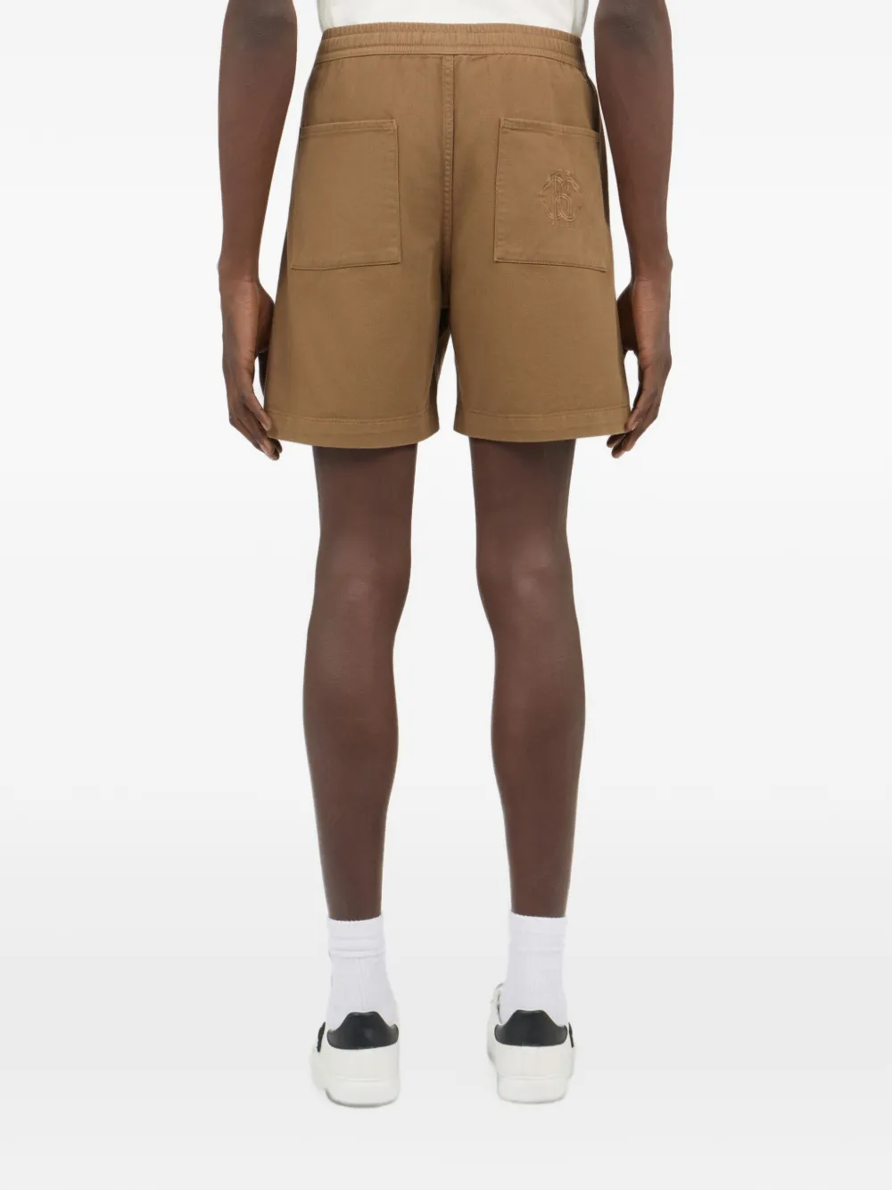 Roberto Cavalli Geplooide shorts Bruin