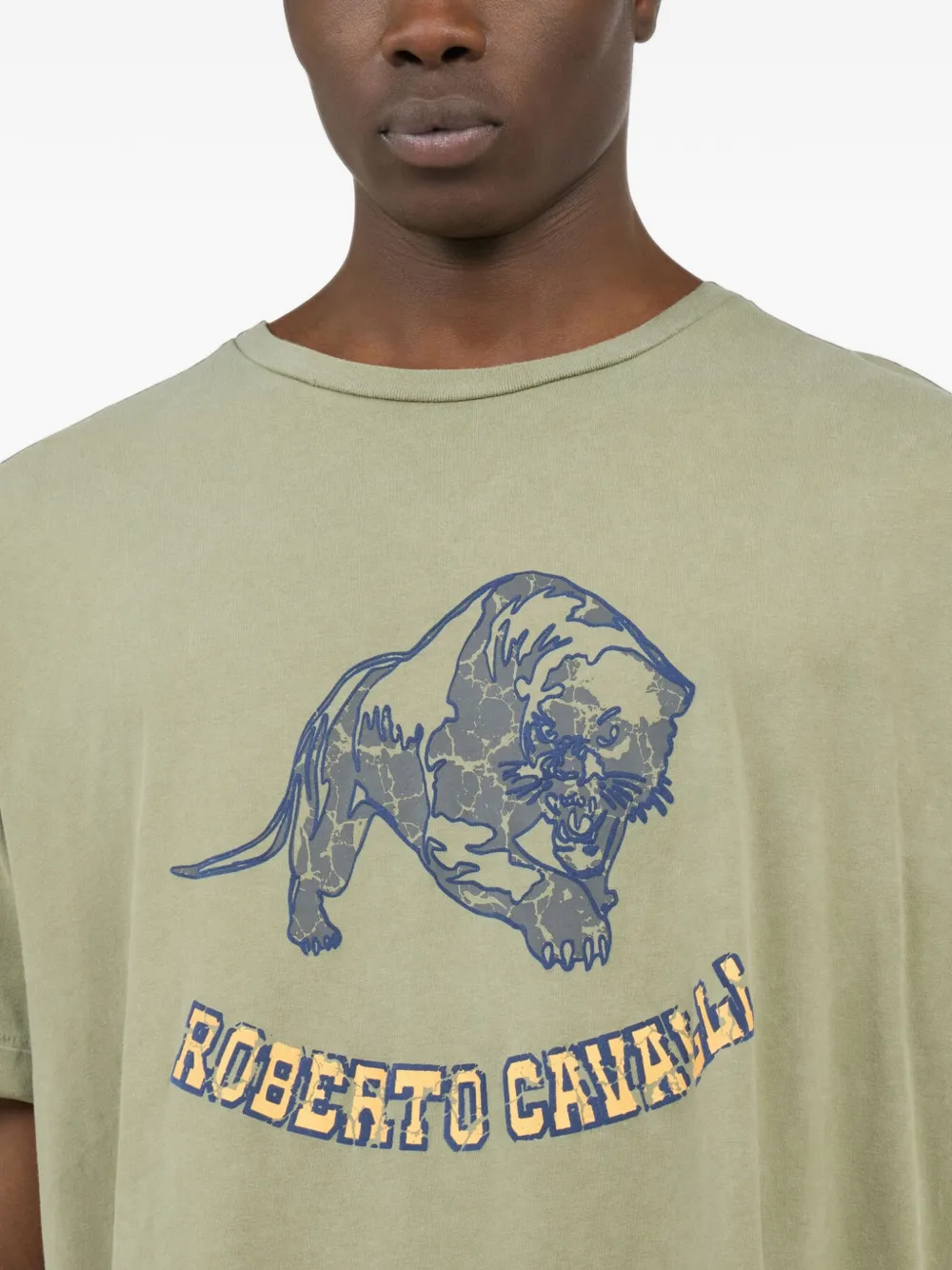 Roberto Cavalli Sage T-shirt Groen