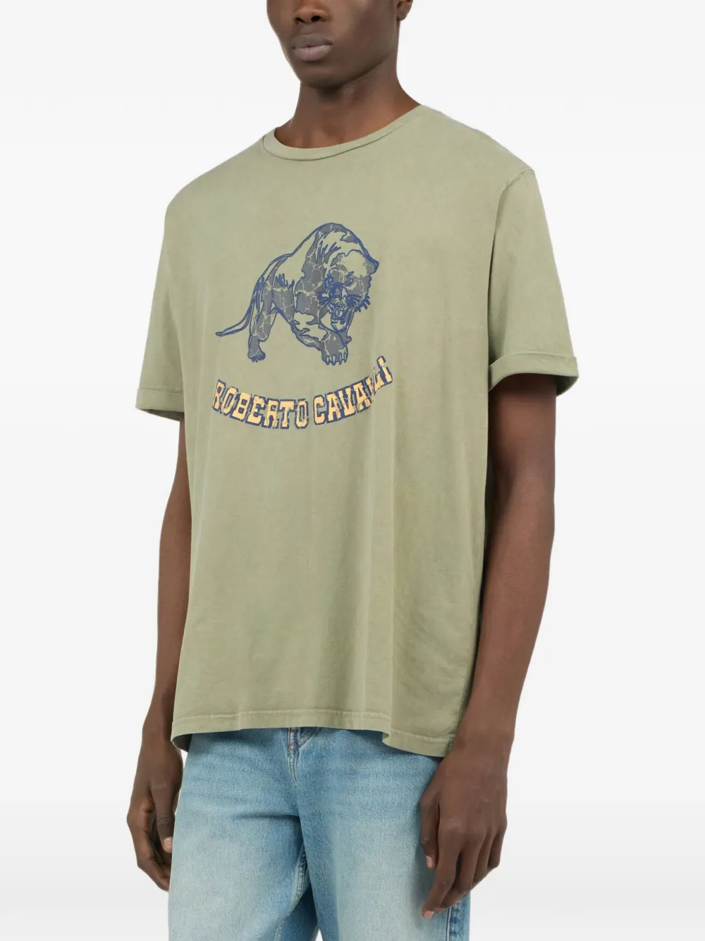 Roberto Cavalli Sage T-shirt Groen