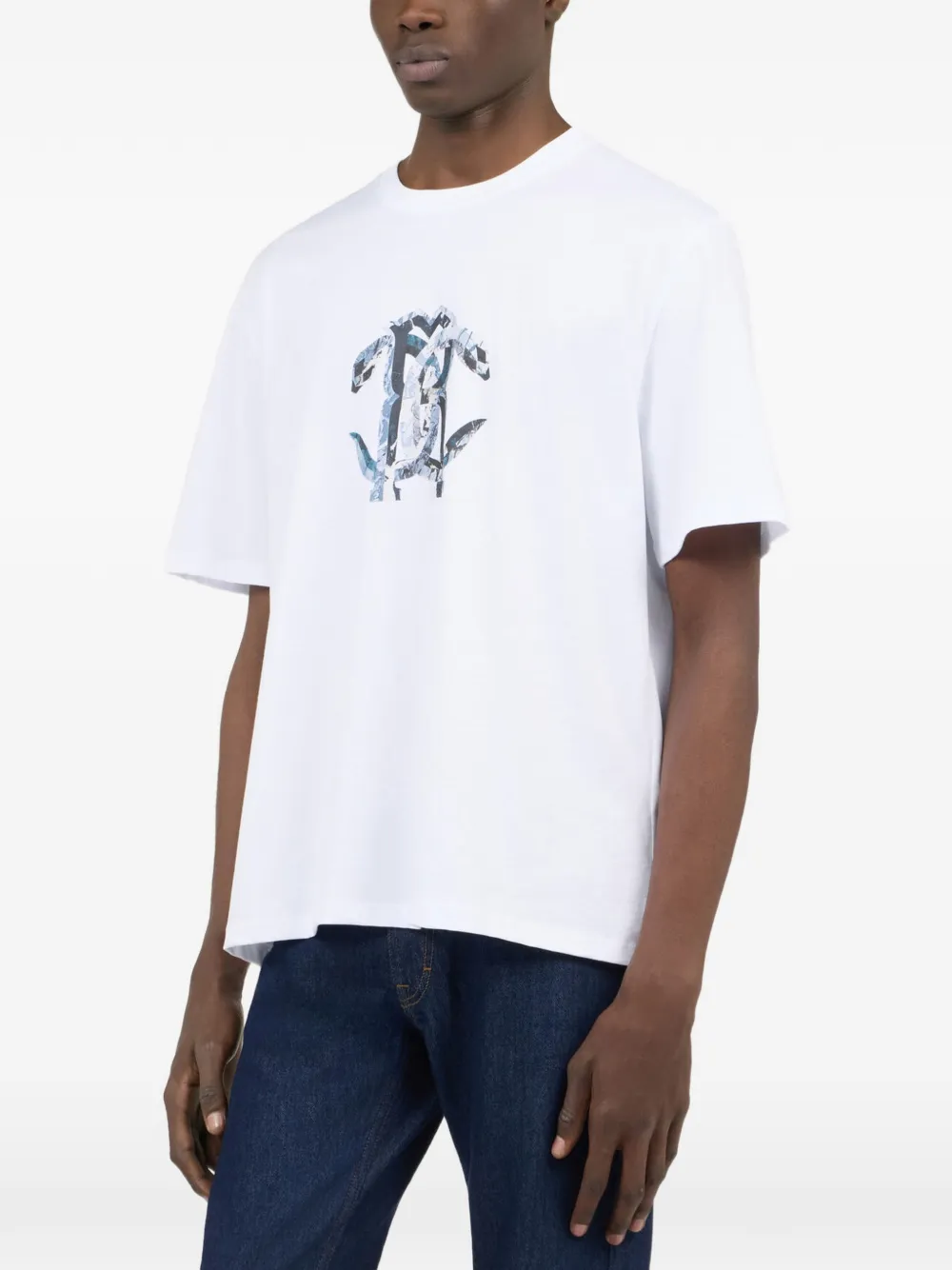 Roberto Cavalli RC Monogram T-shirt Wit