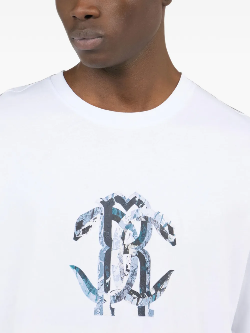 Roberto Cavalli RC Monogram T-shirt Wit