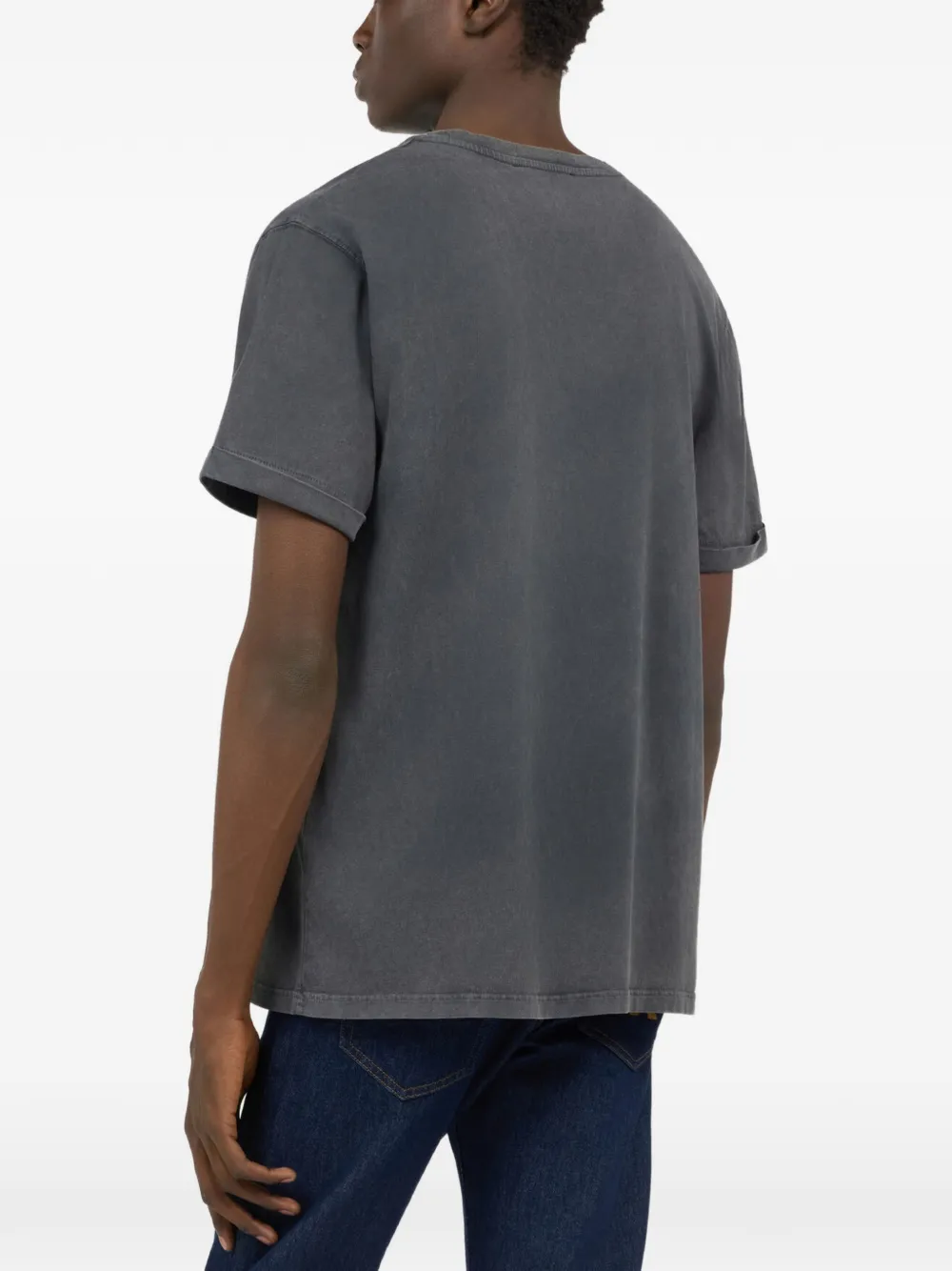 Roberto Cavalli Katoenen T-shirt met logoprint Grijs