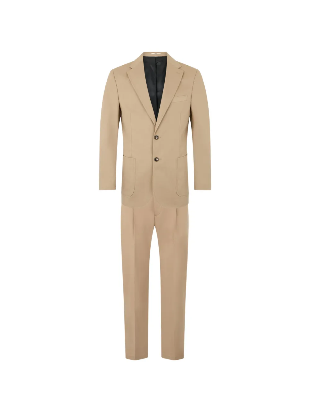 Roberto Cavalli single-breasted cotton suit - Toni neutri