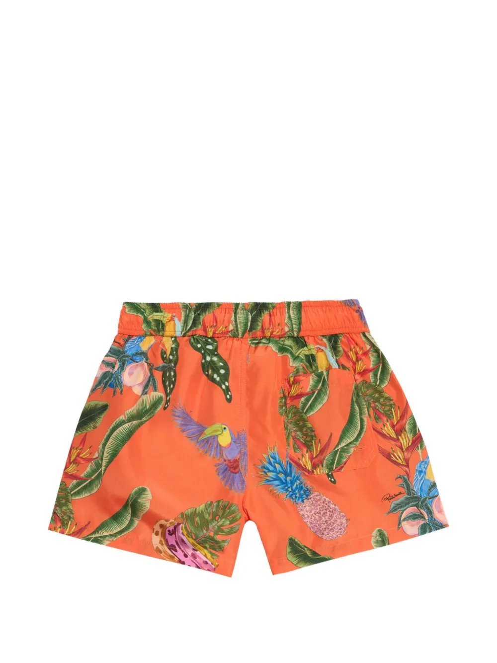 Roberto Cavalli Junior Zwembroek met trekkoord Oranje